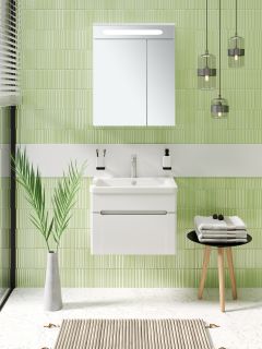 Тумба под раковину Runo подвесная 1 ящик (под умывальник Omega 60) Парма 60 (00000001138)